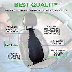 Car Accessories Lumbar Support Inflate Backrest Release-Cushion Back Pain Relief Cervical Spine Car Seat Backrest Driving Seat