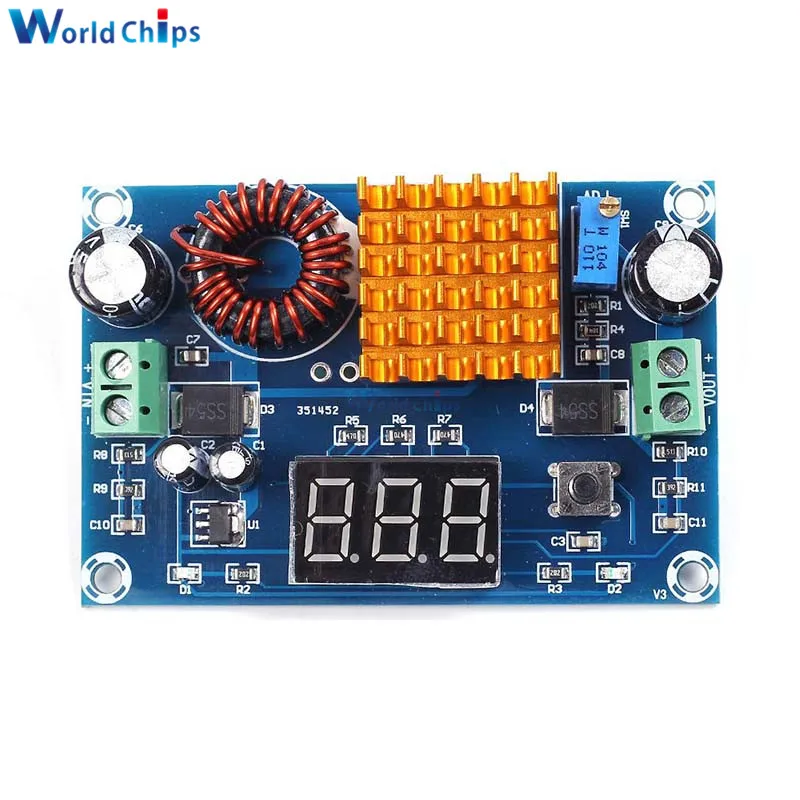 XH-M411 Dc 3V-35V Naar 5V-45V Boost Converter Module Voltage Regulator Verstelbare step Up Voltmeter Digitale Display Module