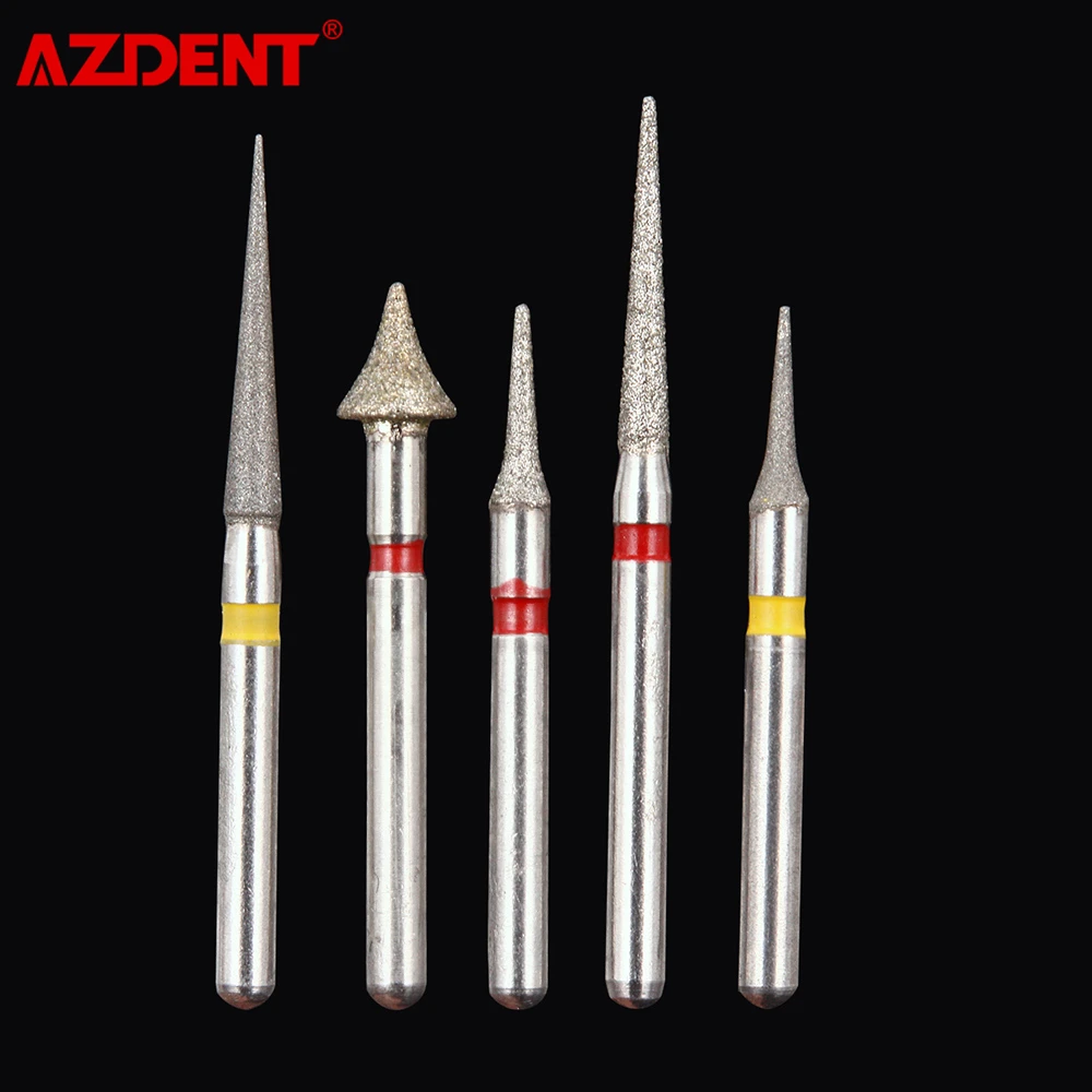 AZDENT fresas de diamante Dental, pulido de esmalte interpróximo de ortodoncia