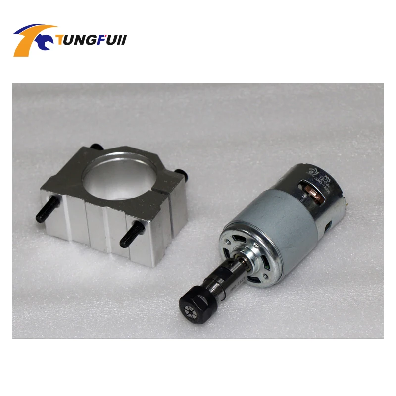 แรงบิดขนาดใหญ่795 DC มอเตอร์ ER11 Collet Chuck 45มม.มอเตอร์เกียร์สำหรับเครื่องแกะสลักเครื่องกลึง12V-36V 12000RPM CNC แกนมอเตอร์