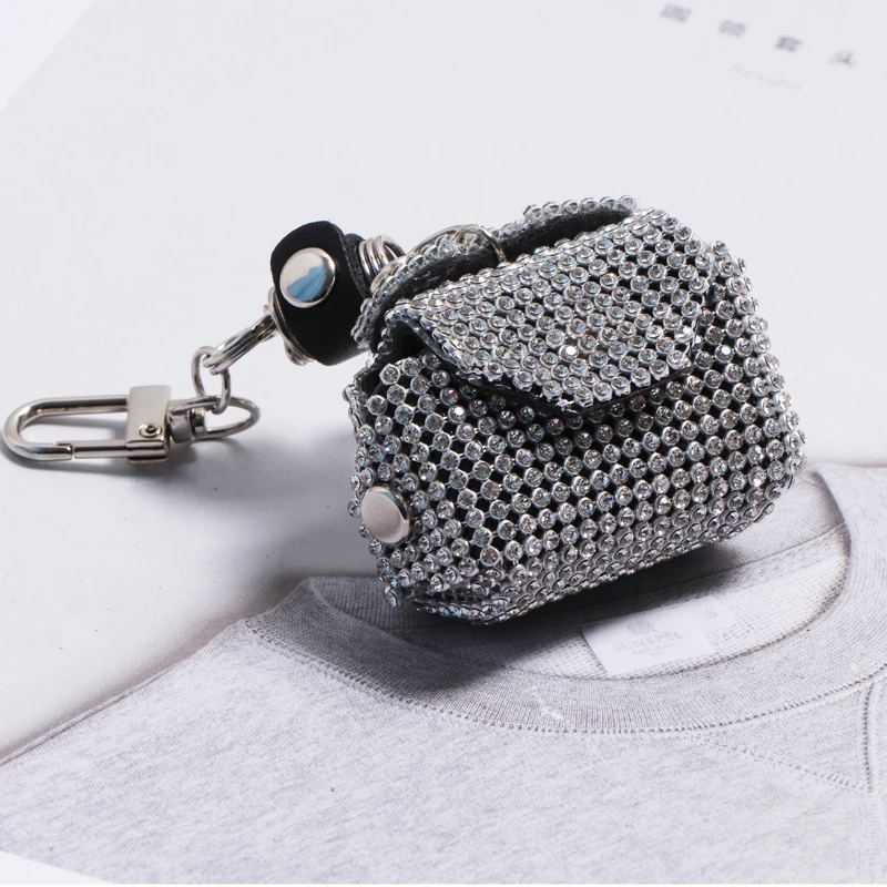 Women Waist Pack Mini Chain Belt Bag Silver Pin Buckle Strap Belt Female Diamond Inlaid Shoulder Fanny pack Hip Bum Bag