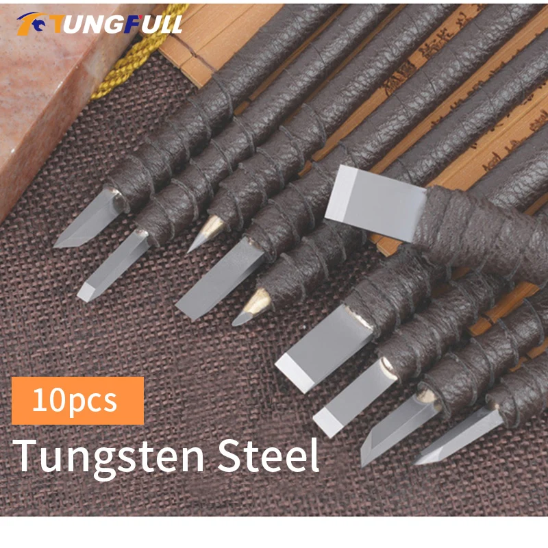 Wolfram Stahl Carving Messer Geschnitzt Stein Dateien Messer Stein Carving messer Gravur Werkzeug Meißel Handwerk Werkzeuge Für Gravur