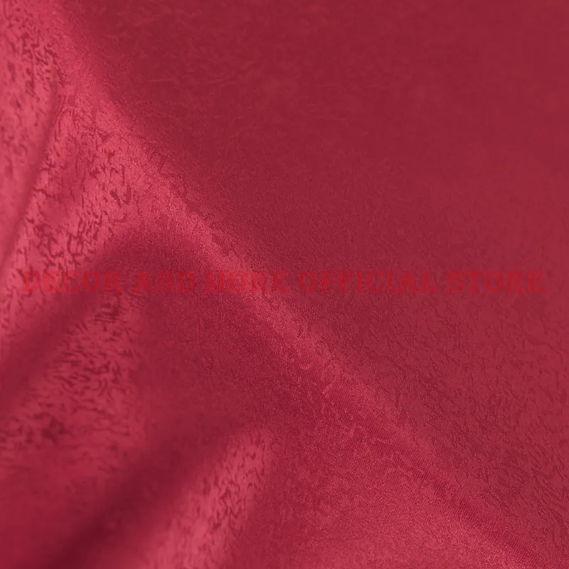 Wholesale Decor Polyester Solid Red White Gold Fabric Elegant Jacquard DIY Fabrics For Table Cloths/Curtain Cloth 320x100CM