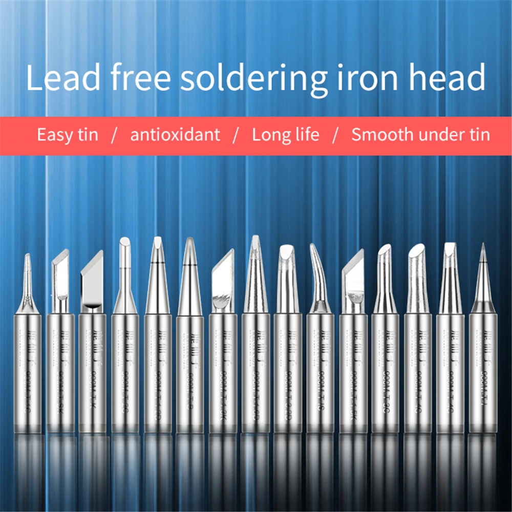 LUXIANZI 15pcs Weller Soldering Iron Tips Set Lead Free Tip For Soldering Iron Soldering Iron Tips Lot Soldering Tip 900M