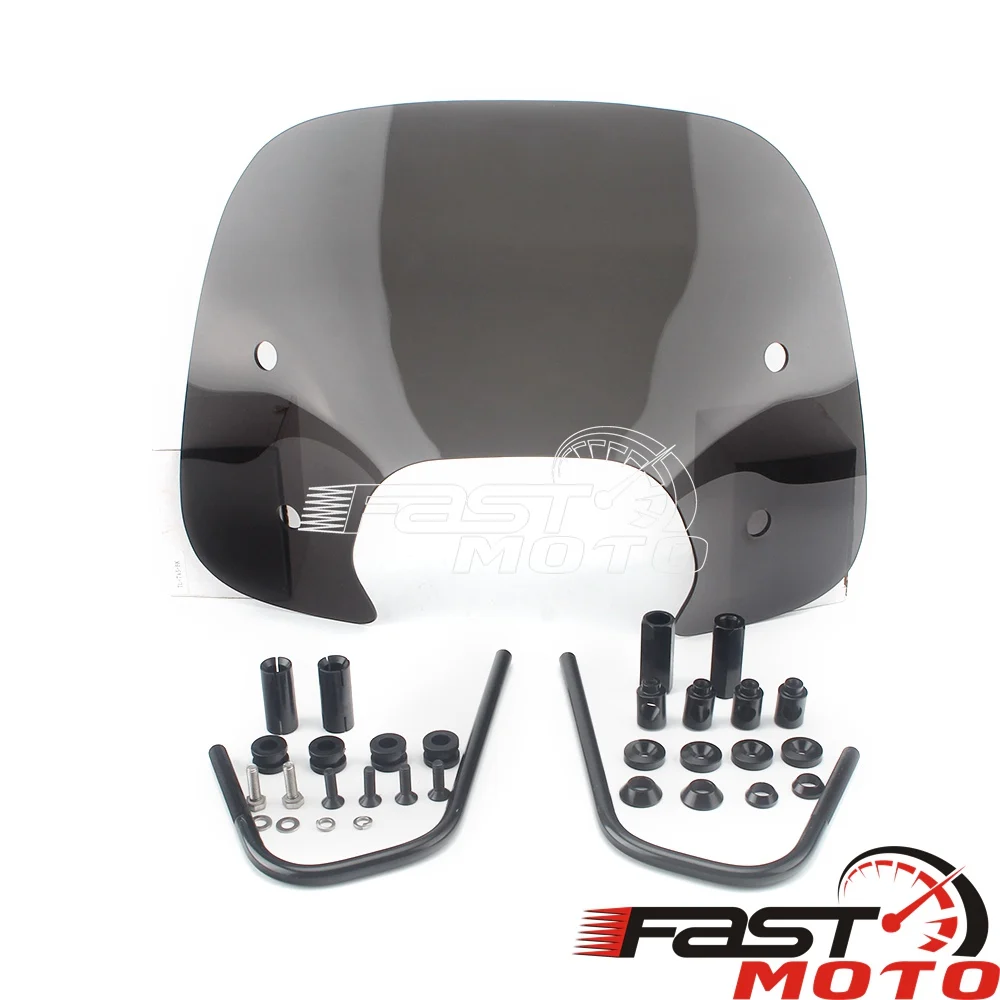 Smoke Scooter Fly Screen Windscreen Wind Deflector W/ Bracket Motorcycle Windshield Air Fairing For Sprint 150 Sprint150 2015-UP