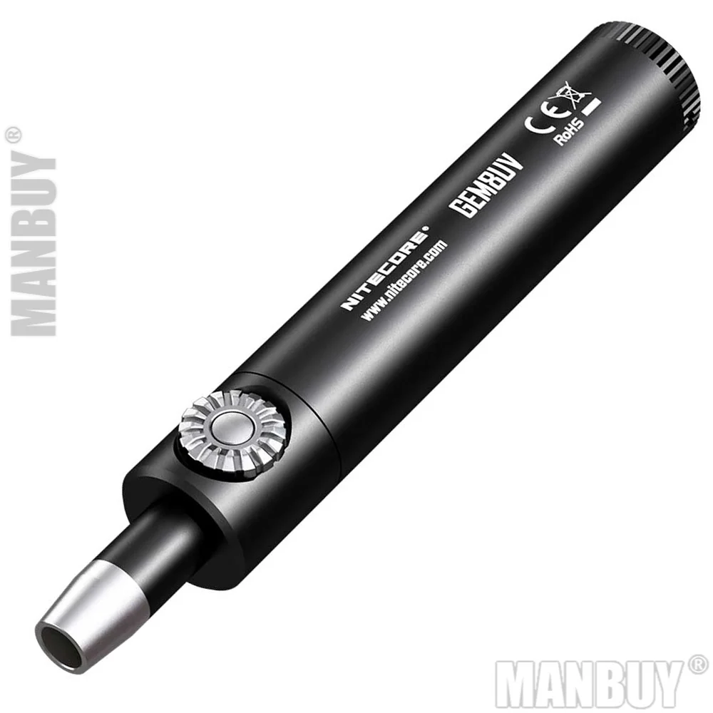 nitecore gemstone identification lanterna gem8uv luz tocha profissional sem 18650 bateria 3000mw 365nm atacado 01