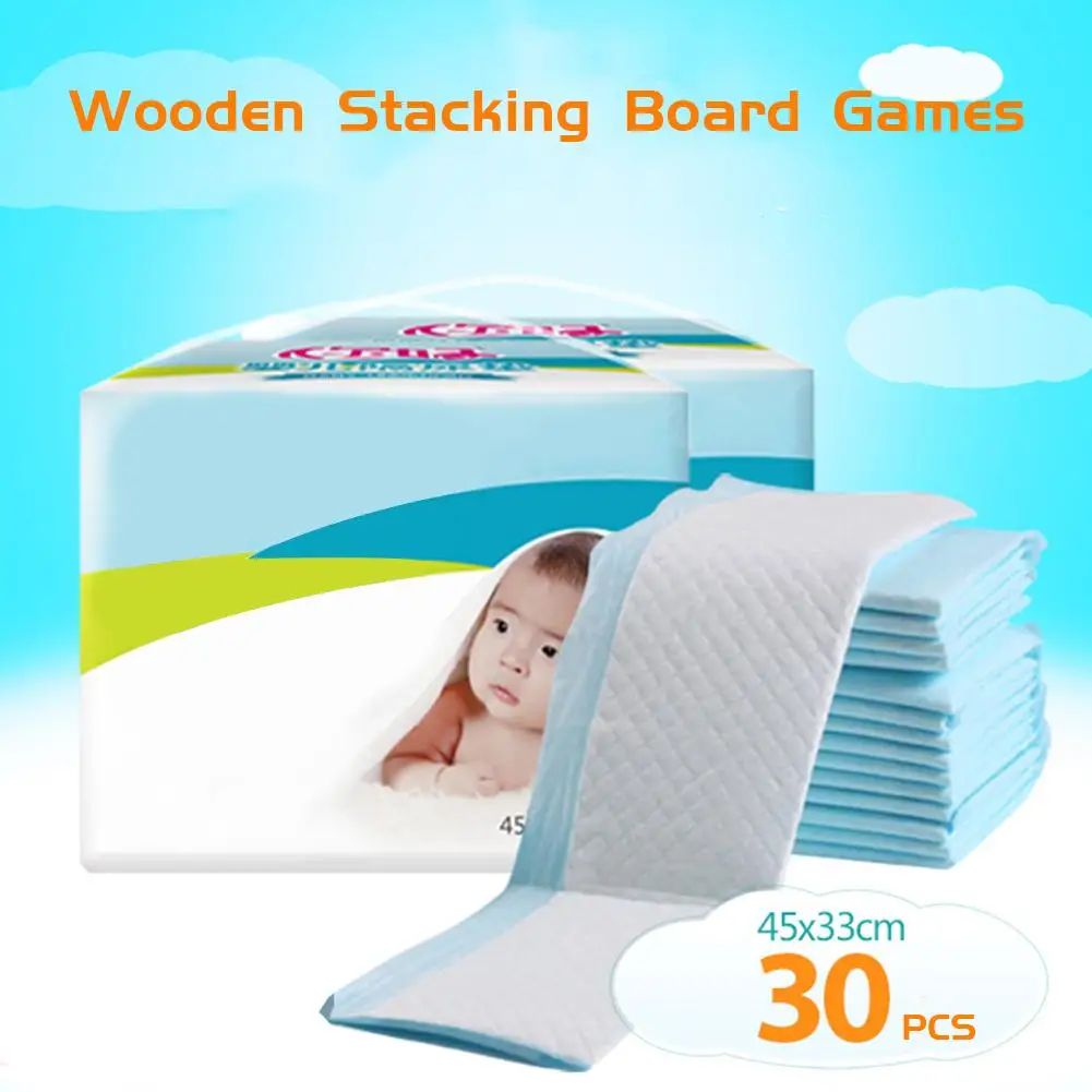 30*PCS Baby Care Pad Baby Disposable Diaper Waterproof Newborn Diaper Mattress Baby Disposable Changing Pad For Children Pet