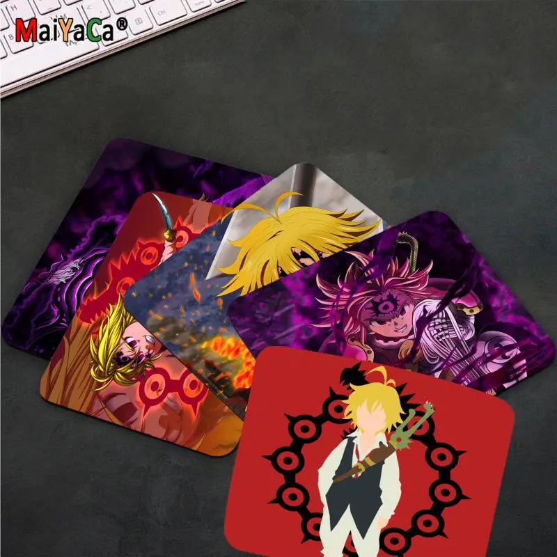 

MaiYaCa Funny nanatsu no taizai Gamer Speed Mice Retail Small Rubber Mousepad Smooth Writing Pad Desktops Mate gaming mouse pad