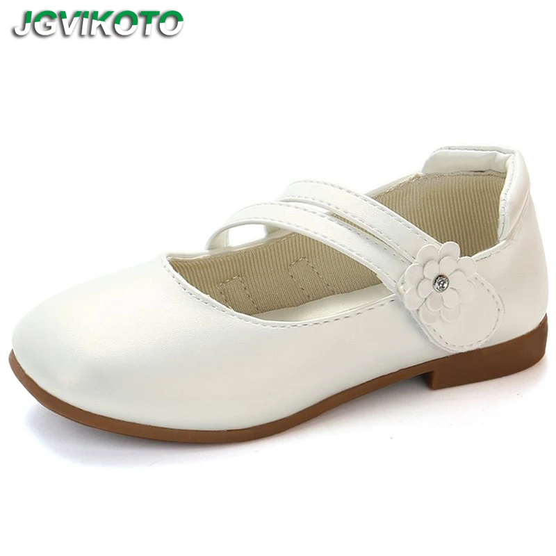 

Princess Girls Shoes Flower Girl Flats For Wedding Soft Sweet Kids Shoes With Floral Comfortable Children Casual Mary Jane 26-36