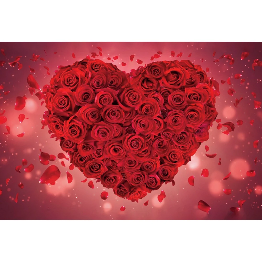 Yeele Valentijnsdag Achtergrond Glitter Licht Bokeh Liefde Hart Deel Decor Portret Fotografie Achtergrond Photocall Fotostudio