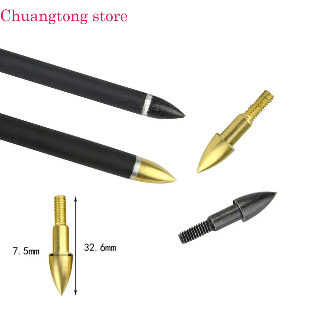 

50Pcs 75grain Archery Arrow Target Point Tips Bullet Arrowheads Target Practice Arrow Head For Shooting Training Accessories