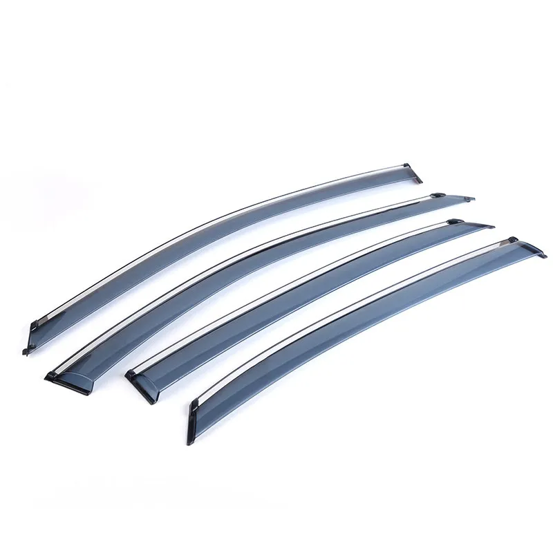 

Windows visor for Toyota 2020 RAV4 rain shield modified special window rain eyebrow Awnings Shelters Stainless steel edge