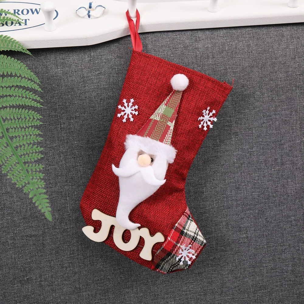 Christmas Gift Bag, Santa Claus, Snowman, Stockings, Decoration Socks, Tree Pendant, Xmas Ornaments, New Year Party Supplies