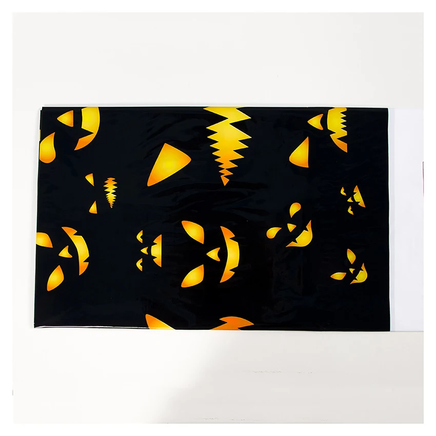 PVC Halloween printed tablecloth Disposable Halloween Tablecover waterproof for Home Decoration Halloween Party Chair Cover