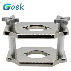 Nha Khoa Đơn Nén Báo Chí Phòng Thiết Bị Đồng Hồ Thép Không Gỉ Luộc Răng Hộp Reline Jig Cho Nha Khoa Phòng Thí Nghiệm