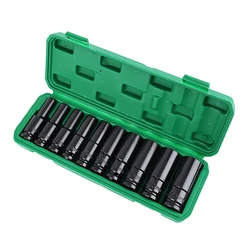 8-24mm Wrench Socket set Electric Impact Wrench Hex Socket Head Kit Metal Material High Hardness and Durability for Makita