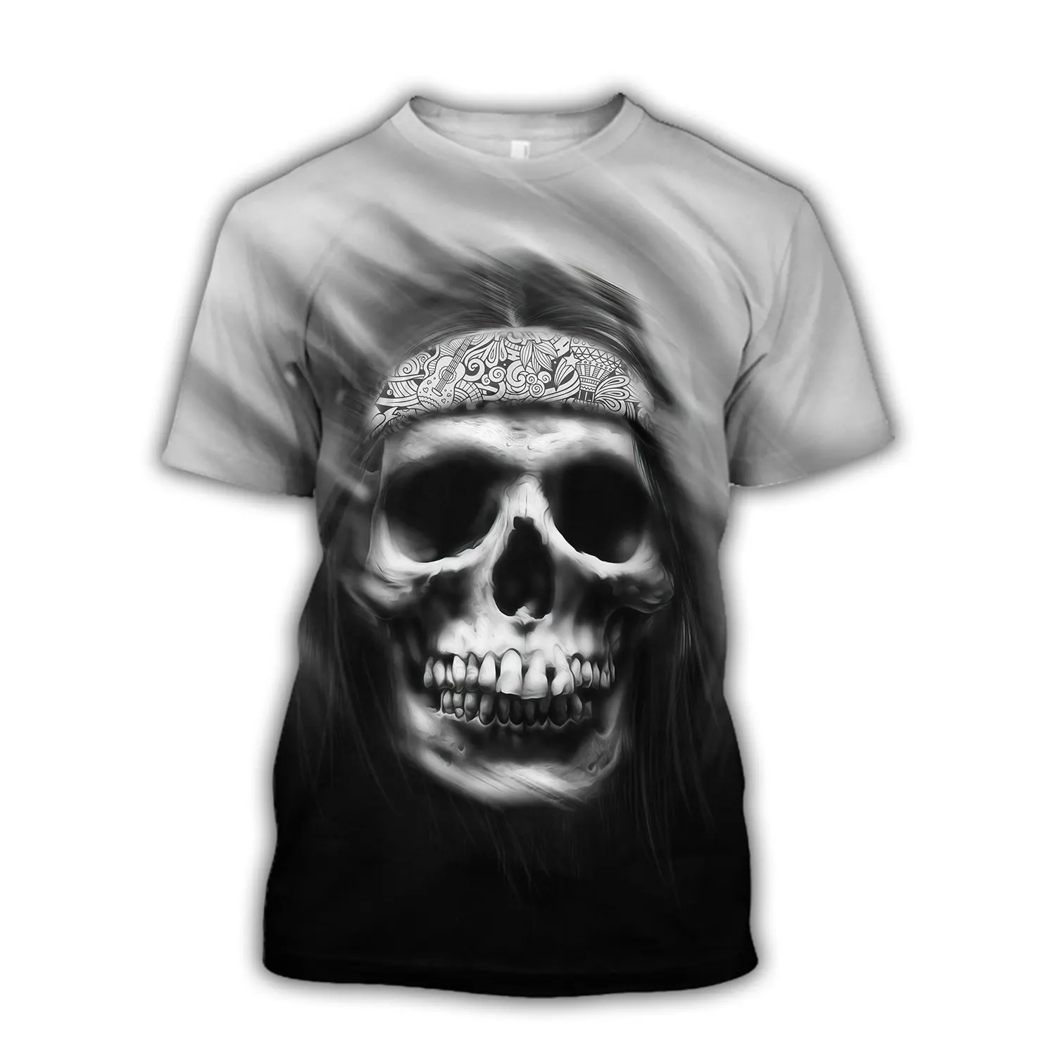 Reaper Skull Angel And Demon 3D All Over Printed Men t shirt Summer Fashion Harajuku short Sleeve Tee shirts Unisex tops TX-9