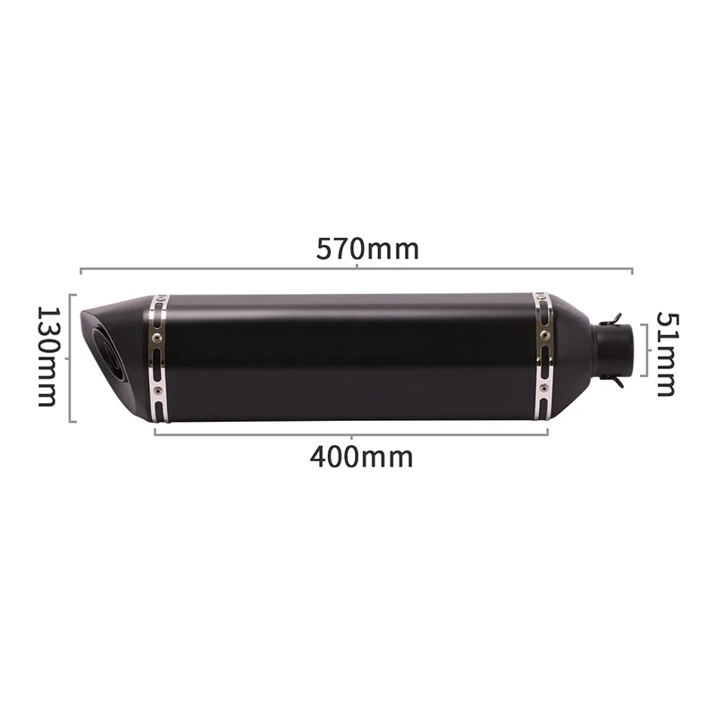 Slip for Kymco Xciting 400 Motorcycle Exhaust System Front Link Pipe Exhaust Tip Muffler Tail Pipe with DB Killer Silencer