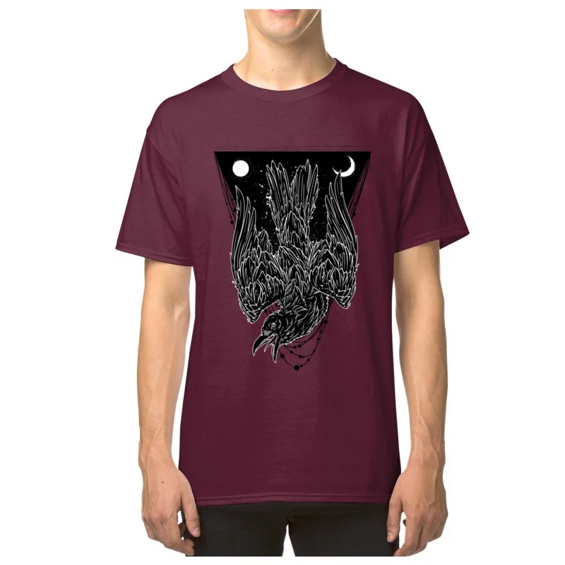 Morrigan Crazy T-shirts for Men Lovecraft Cthulhu Tops Cotton Halloween Day Tees Design T Shirts Short Sleeve Slim Fit Clothes