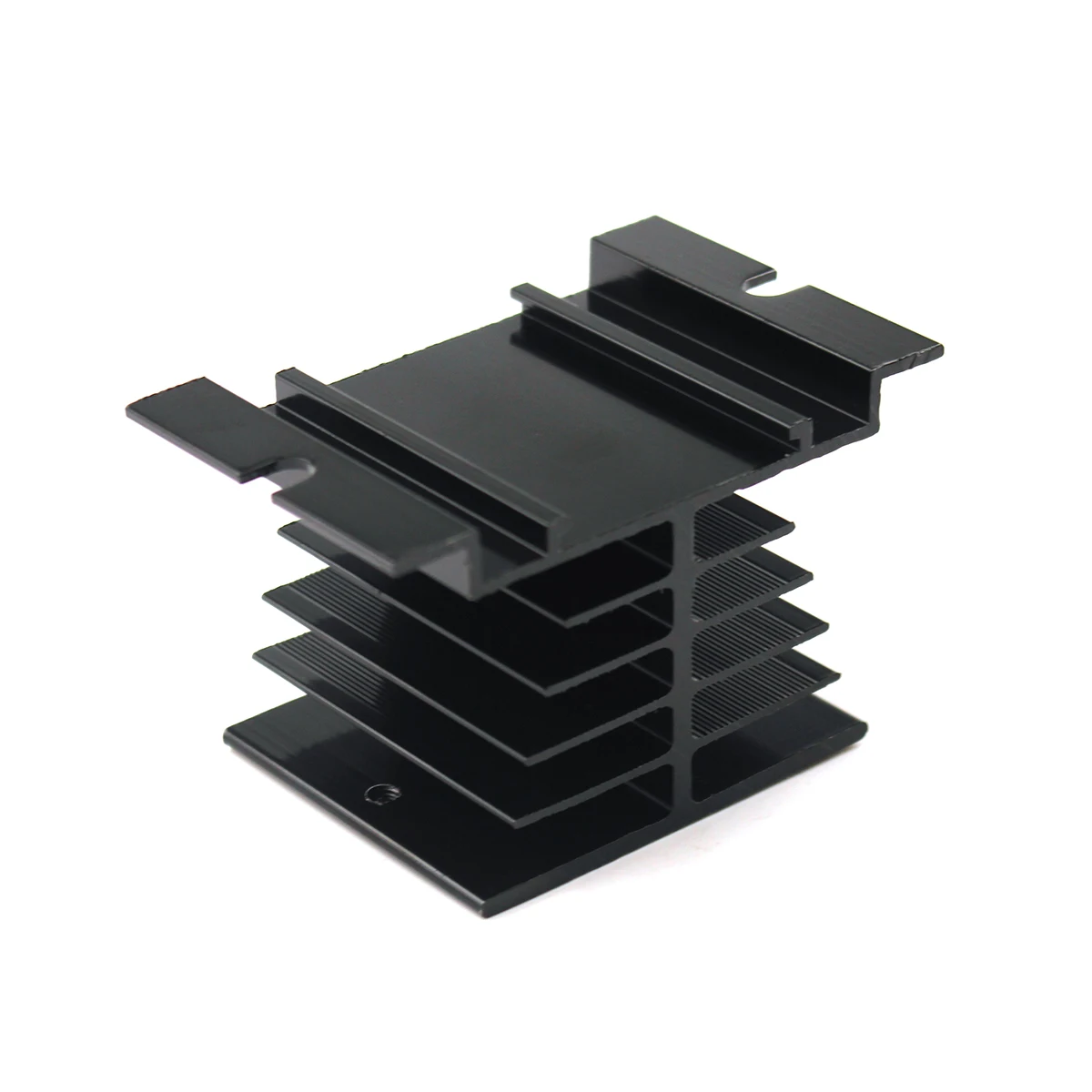 SSR Solid State Relay Radiator Aluminum Heat Sink Dissipation Radiator Black White 50*60*50mm Suitable For 10-40A SSR Relay