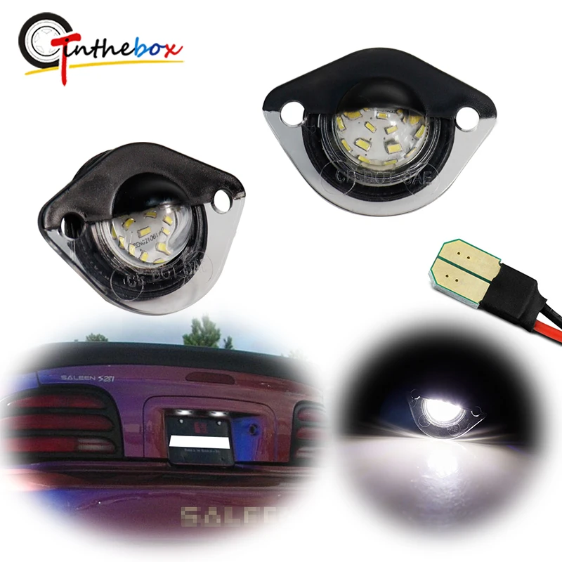 

Фотолампа для номерного знака Ford Mustang 1994 1995 1996 1997 1998 1999 2000 2001 2002 2003 2004, 2 шт.