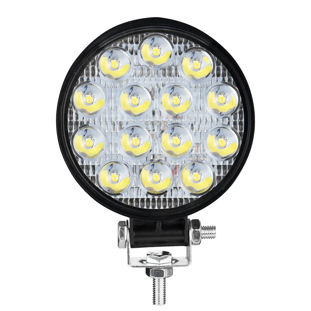 LED صغير 42 واط LED قضيب مصابيح عملي مربع بقعة شعاع 24 فولت 12 فولت قبالة شريط الضوء LED علي الطريق لشاحنة 4X4 4WD سيارة SUV ATV IP67 6000K الأبيض