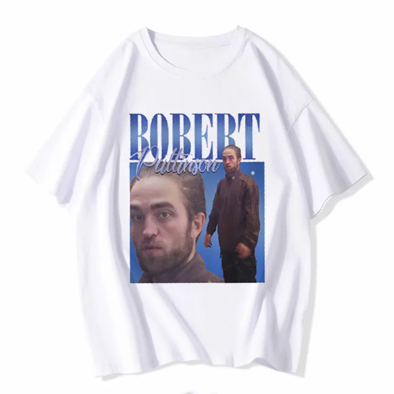 

Robert Pattinson Standing Meme Print Harajuku Top Women T-shirt Casual ladies basic O-collar Short Sleeved Tshirt Girl,Drop Ship