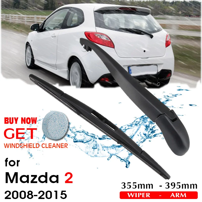 Car Wiper Blade Rear Back Window Windscreen Windshield Wipers Auto Accessories For Mazda 2 Hatchback 355mm 2008-2015