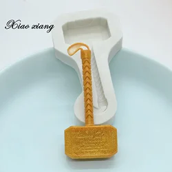 Hero 3D Silicone Molds Cake Decorating Tools Hammer Fondant Chocolate Candy Gumpaste Mold Kitchen Baking Accessories M364