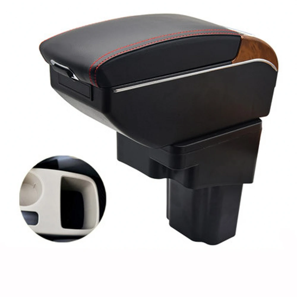 

For Hyundai Solaris Armrest Box Retrofit Parts Center Console Special Storage Space Car Elbow Rest with USB Cup Holder