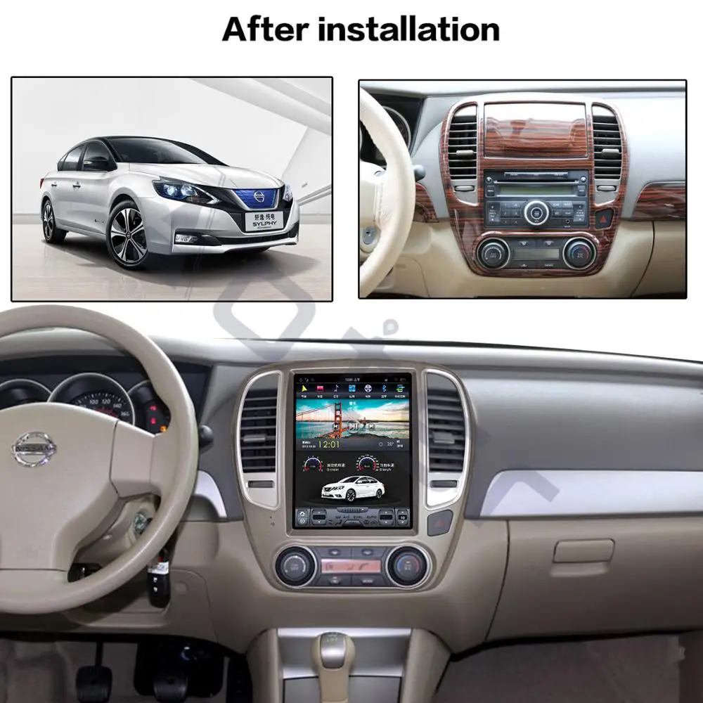 

10,4 "Android 14, вертикальный экран, автомобильный DVD-мультимедийный плеер, GPS-навигация для NISSAN SYLPHY 2005-2012, carplay, Wi-Fi DSP 4G BT