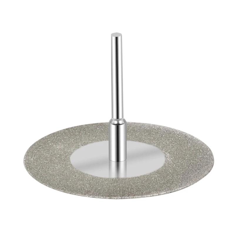 40/50/60Mm Roda Gerinda Berlian Pemotong Logam Cakram Potongan Aksesoris Dremel untuk Alat Putar Dremel dengan 1 Poros Punjung