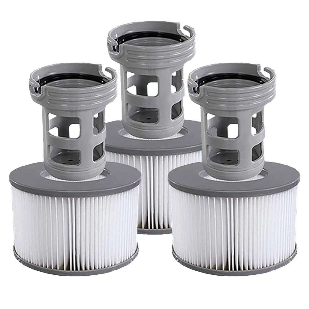 อุปกรณ์สปาอ่างน้ำร้อนสำหรับสปาเอ็มสปารวมถึงอะแดปเตอร์ฐานแบบเกลียวตัวกรองสระน้ำน้ำพุร้อนพองตัวกรองแบบคลื่นสปา