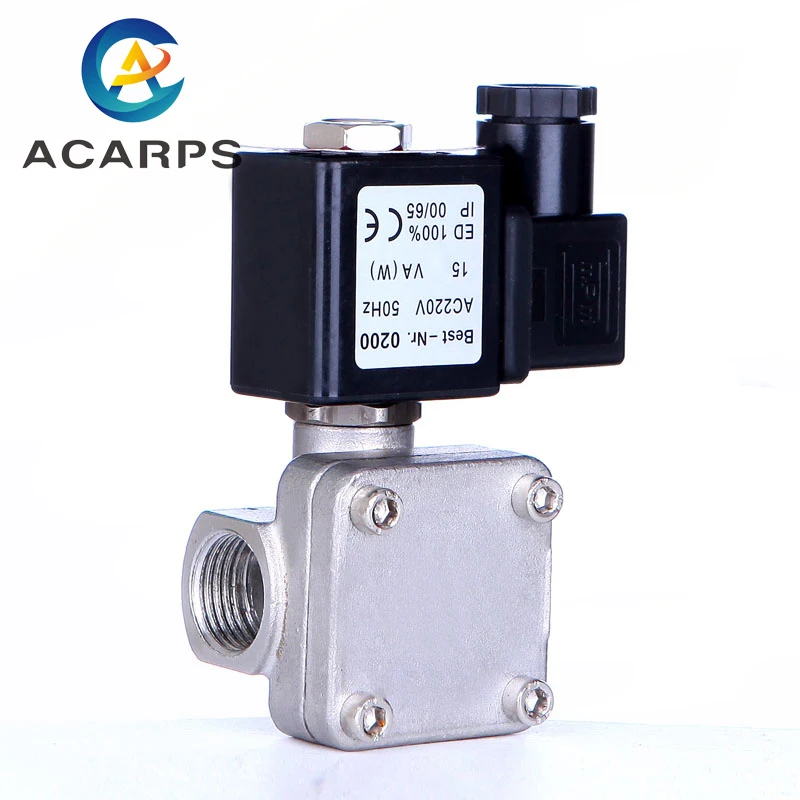 

3/4" High Pressure Normally Closed Stainless Steel Solenoid Valve 1.6Mpa 0927 Pilot Formula Solenoid Valve