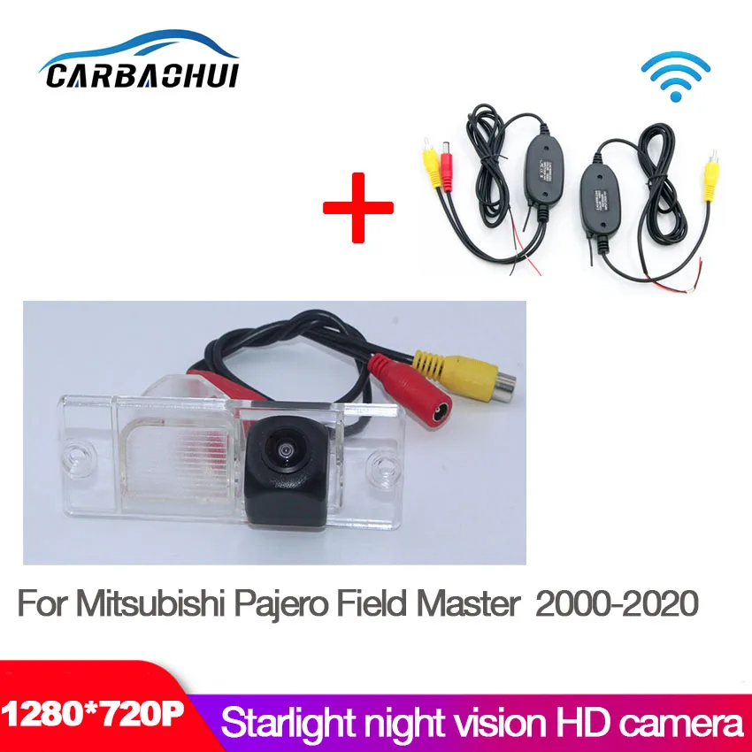 

New !Car Starlight Night Vision Rear View Reverse Backup Camera For Mitsubishi Pajero Field Master 2000-2020 high quality HD