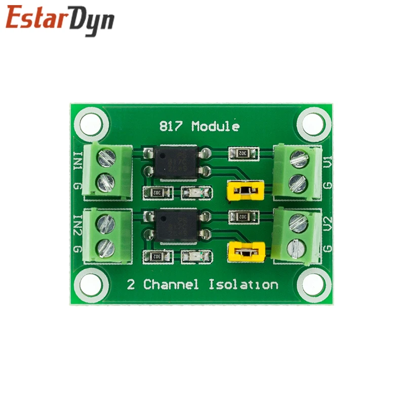 PC817 2 4 kanałowy Adapter konwerter napięcia izolacja transoptorowa 3.3V do 5V moduł 3.6-30V sterownik izolowany fotoelektryczny