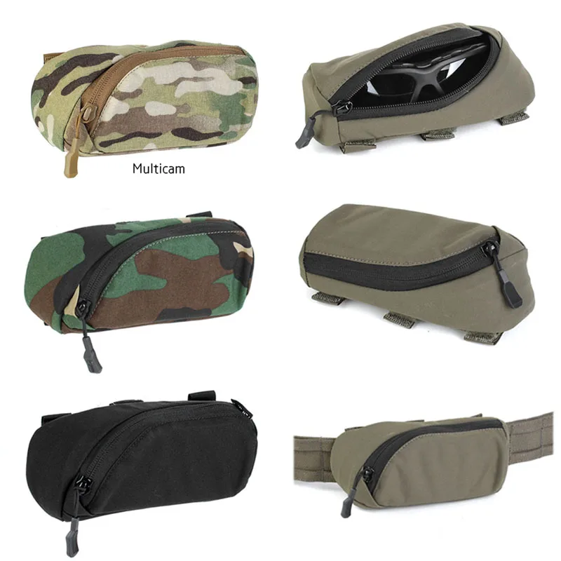 

CS Portable Glasses Case Tactical Molle Sunglasses Bag Pouch for Backpack Strap Belt