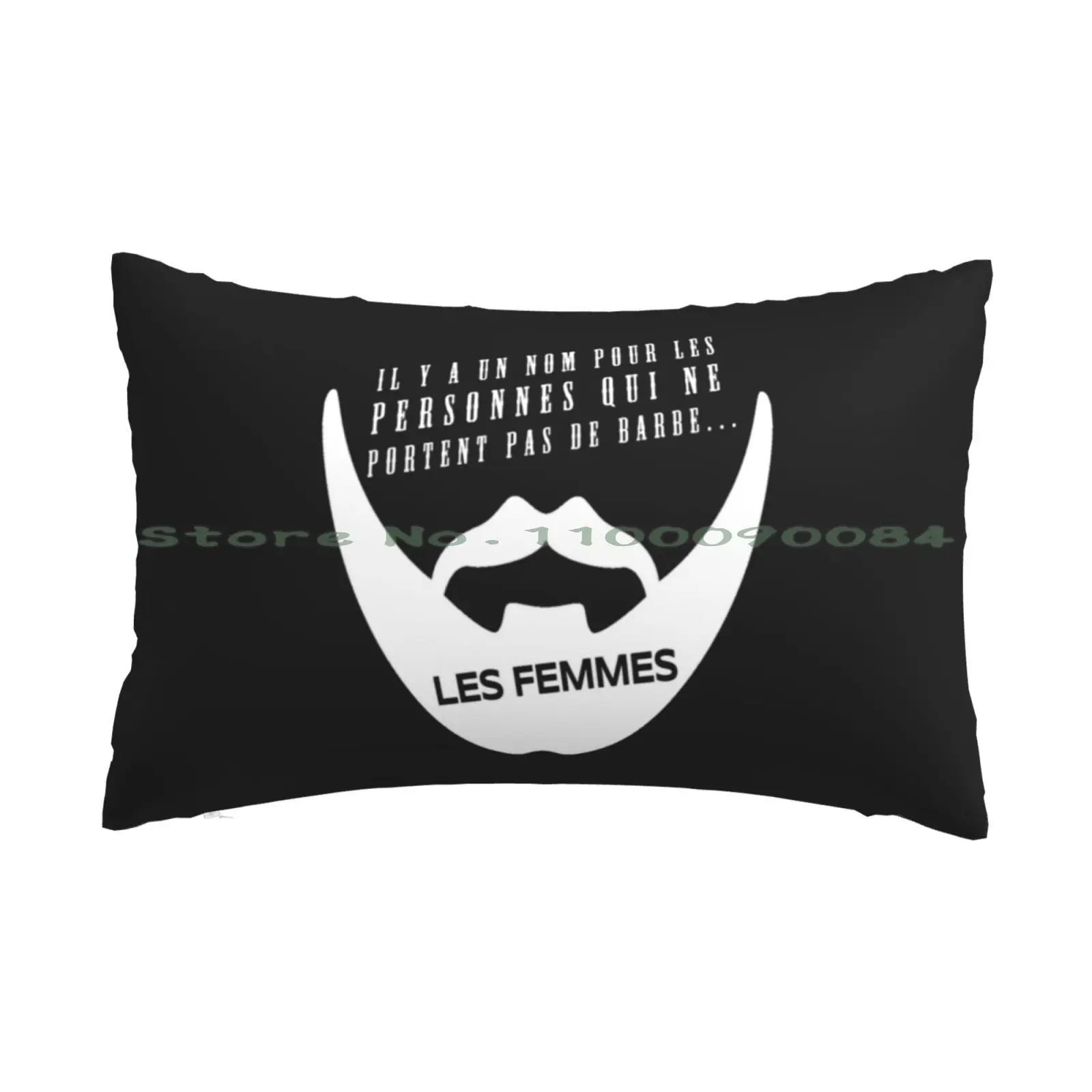 Bearded Design White Funny Mustache And Beard Women Pillow Case 20x30 50*75 Sofa Bedroom Epiphone Music Guitars Jackson Logo