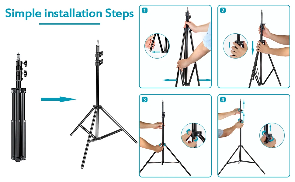 Z3 All Metal Tripod For Camera Photography Light Stands Tripod For Youtube Photo Studio Flashes Lighting Photographic