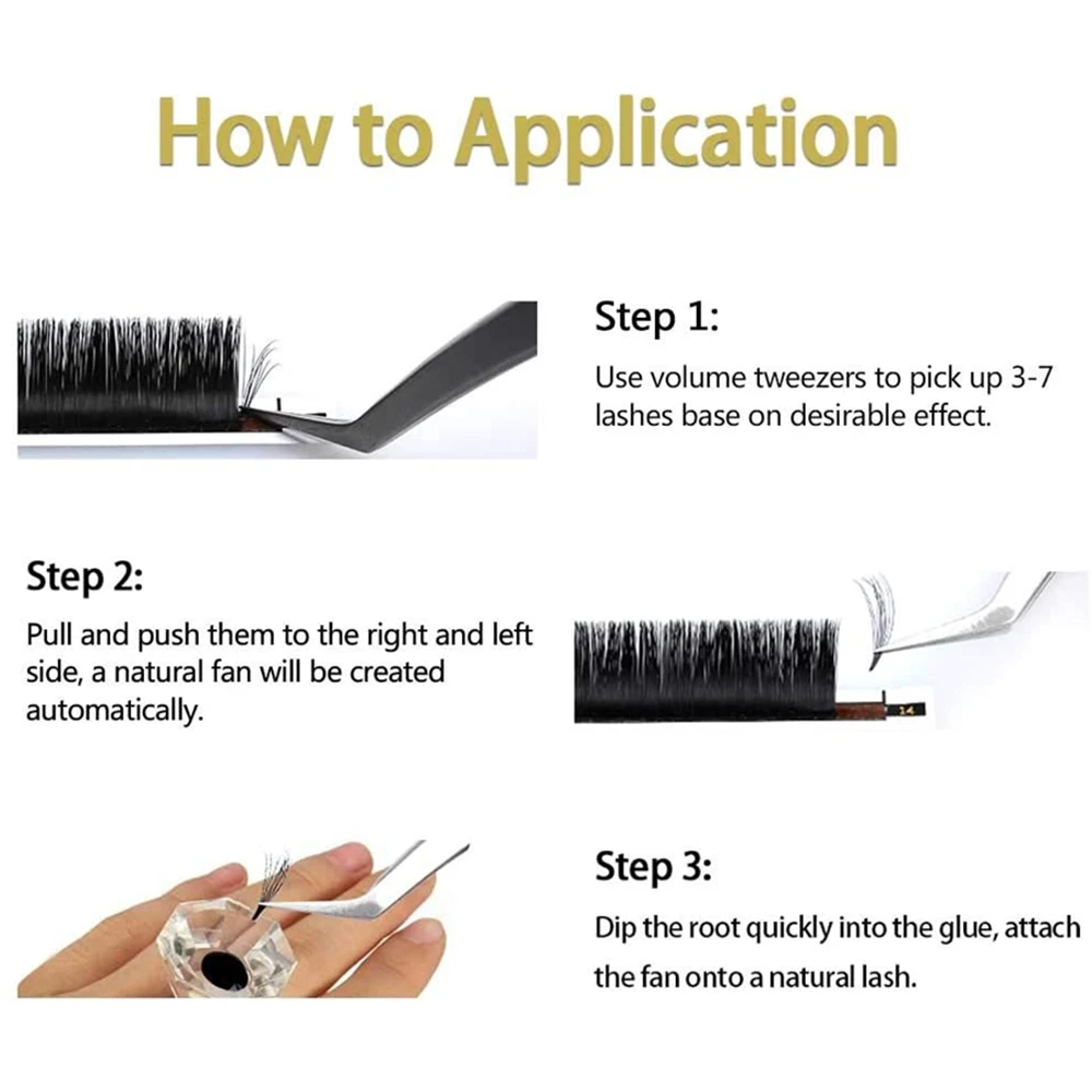 Handmade Easy Fan Lashes Accretion Eyelash Extension Faux Mink Auto Self-making Fast Fans Bloom Makeup Volume Eyelashes Supplies