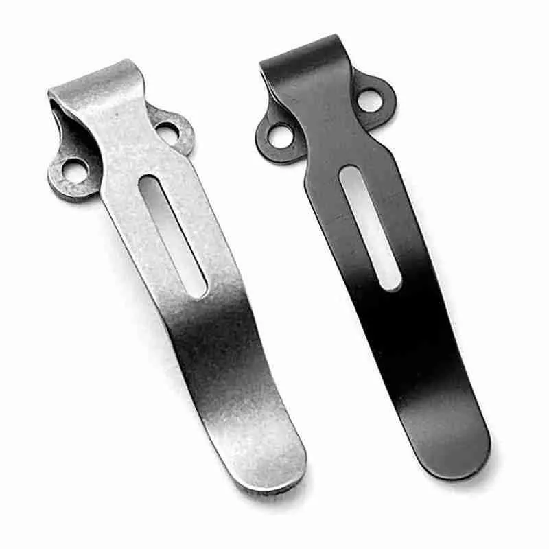 Steel Knife Folding Pocket Knife Back Clip for Butterfly Knife 535 DIY Accessories Custom Back Clip Tool 1piece