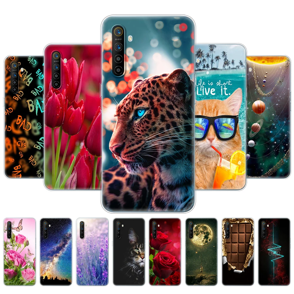 For Realme X2 Case 6.4 inch Back Cover For OPPO RealmeX2 X 2 Phone Case Bumper Silicon Soft TPU Protective Coque Printing Bags