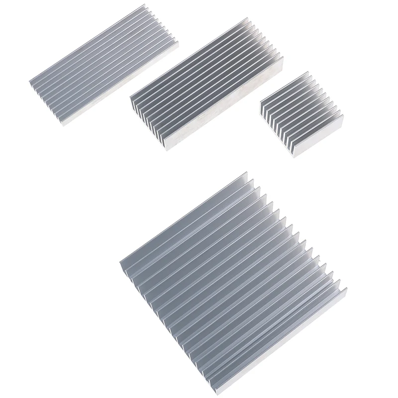 Aluminum Alloy Heatsink Cooling Pad For High Power LED IC Chip Cooler Radiator Heat Sink 40x40x20mm 100x40x8mm