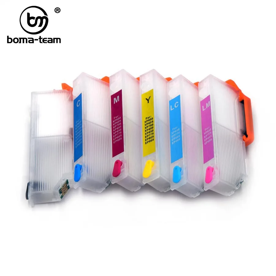 T2771-T2776 T2431-T2436 Refillable Ink Cartridge With ARC Chip For Epson Photo XP-55 XP-750 XP-760 XP-850 XP-860 XP-950 XP-960