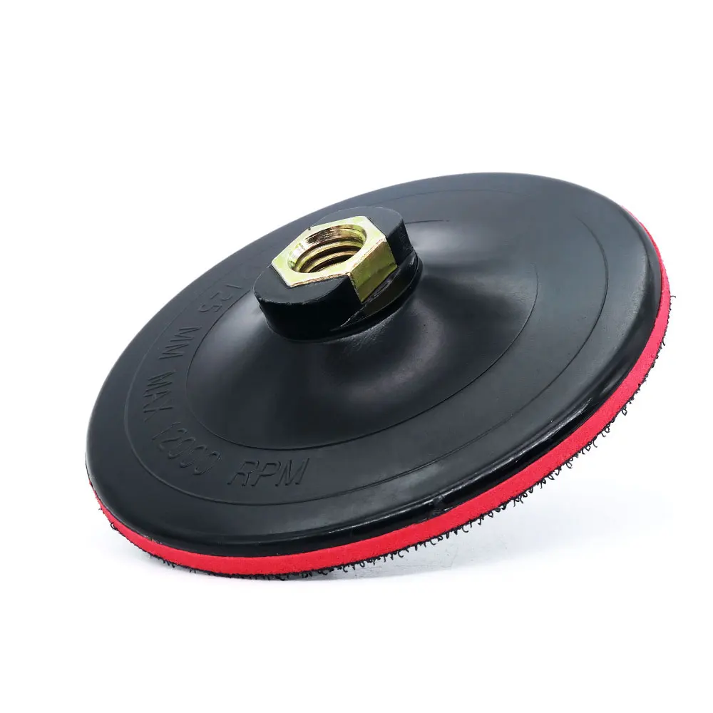 Pastilhas de Plástico para Polimento Fábricas 125 mm Almofadas de Gancho & Laço de Apoio M14 & ”11 Ferramenta Abrasiva Suporte de Disco de Polimento