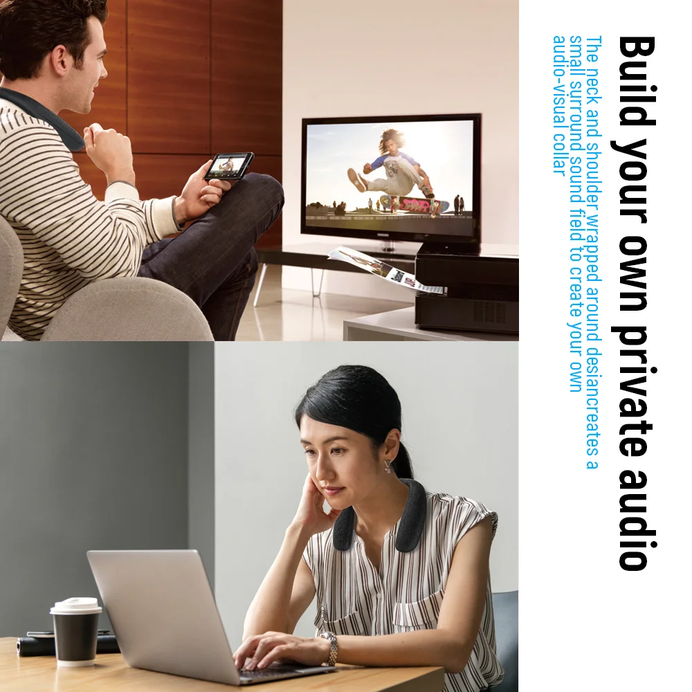 Bluetooth 5.0 Chất Liệu Vải Cổ Loa Tích Hợp Mic Loa Siêu Trầm 3D Âm Thanh Stereo Hộp Tản Nhiệt Thụ Động Cho Game âm Nhạc