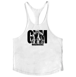 Muscleguys Brand Summer Fashion Big Back Cut Shirt Bodybuilding Stringer Tank Top Mens Fitness Sleeveless Shirts Mens Clothing