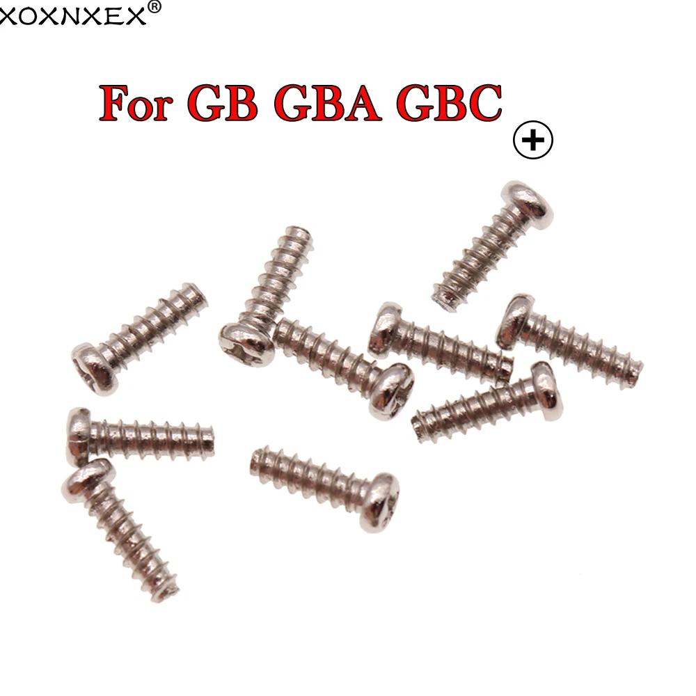 10 pces substituição para gameboy antecedência cor clássico kit de reparação tri-wing parafusos para gb gba gbc console parafuso