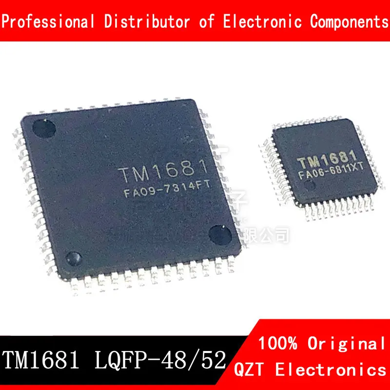 10ชิ้น/ล็อต TM1681 1681 LQFP-48 LQFP-52 Dot Matrix Exchange การควบคุมจอแสดงผล LED ชิปใหม่ต้นฉบับสต็อก