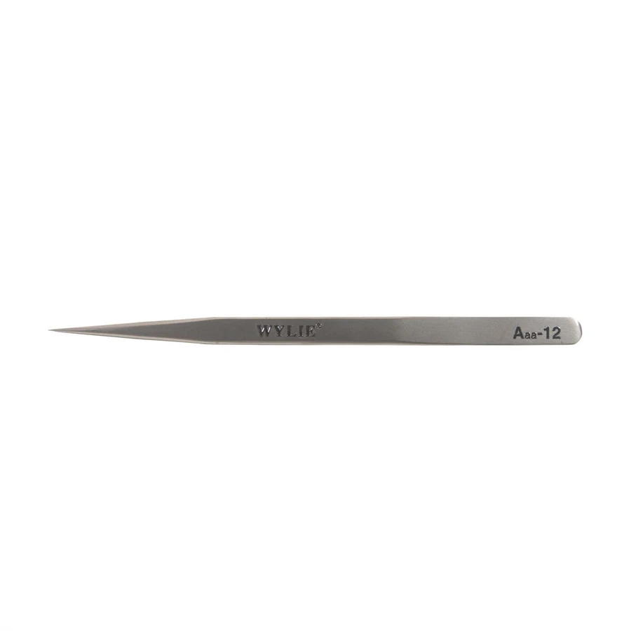 WYLIE แหนบ Aaa-14 Aaa-12 16ซม.ยาวตรงปลายสแตนเลสสตีลแหนบสำหรับซ่อมโทรศัพท์มือถือ
